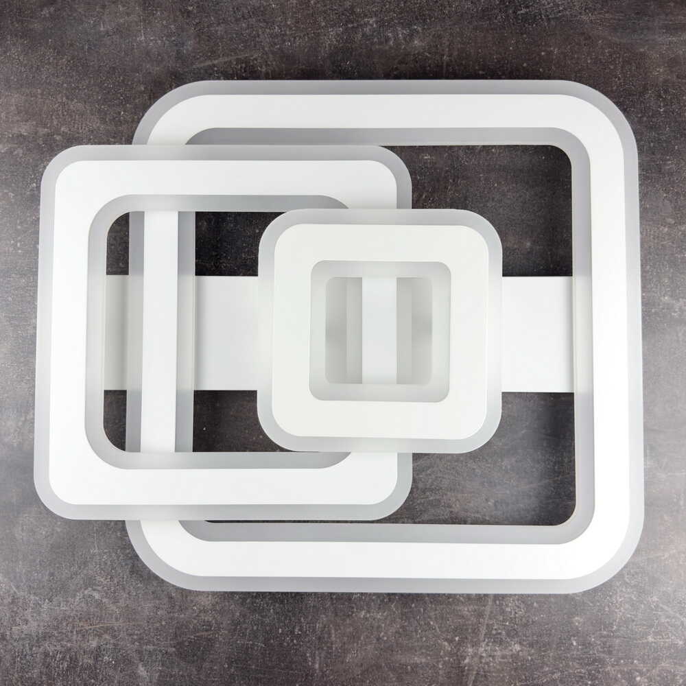 Светильник LED smart PHANTOM с пультом 120Вт 3000-6000K 9600Lm Квадратный Белый 220545